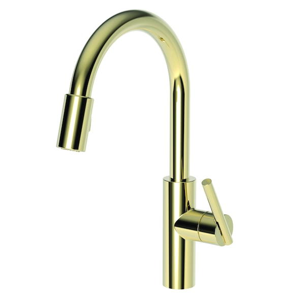 Newport Brass Pull-Down Kitchen Faucet in French Gold (Pvd) 1500-5103-24A - main